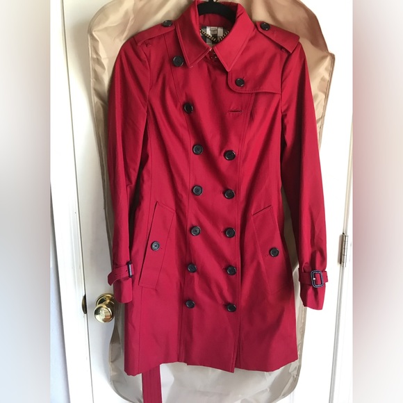 Burberry Trench Coat Red size 04 - Picture 8 of 10